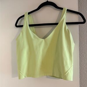 lululemon athletica Lime Green Tank Top